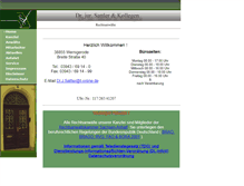 Tablet Screenshot of kanzlei-dr-sattler.de